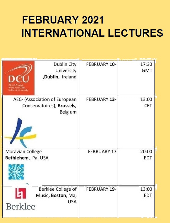 2021 FEBRUARY LECTURES